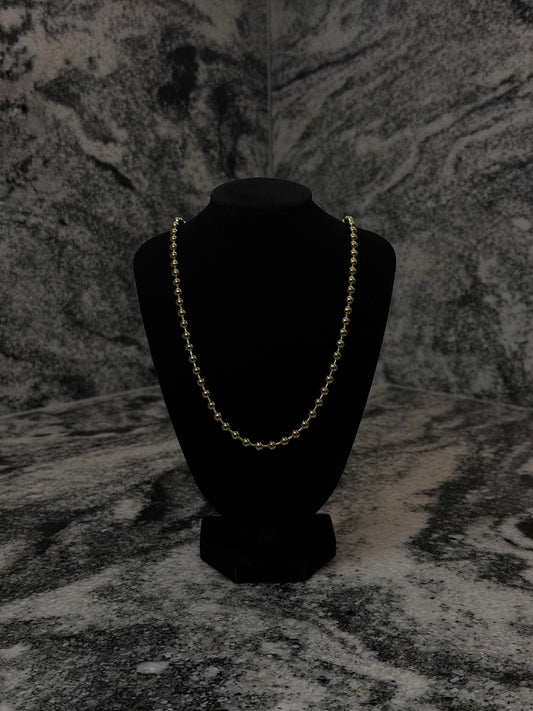Cadena Ball Chain Dorada